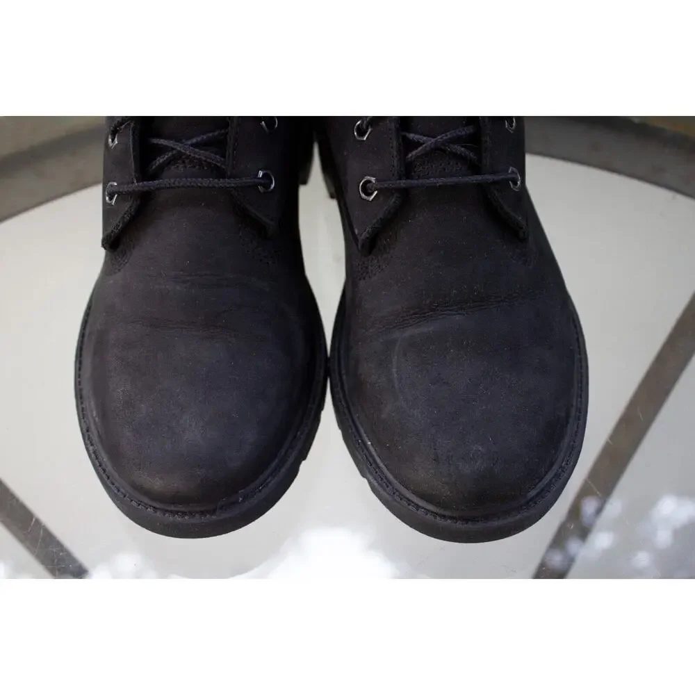 Timberland Junior 6-Inch Premium Waterproof Boot Black Leather 10910 Big Boy 5